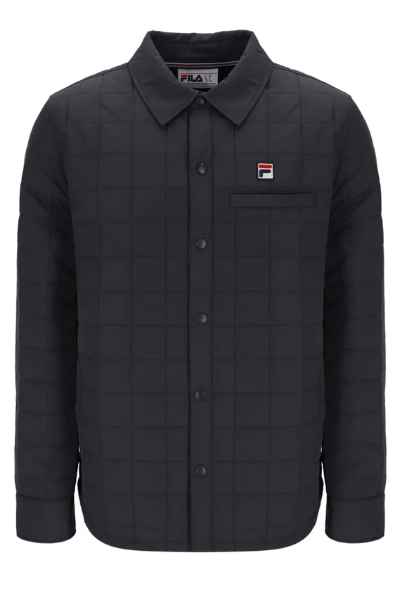 Charcoal Malcolm Lightly Padded Quilted Over Shirt