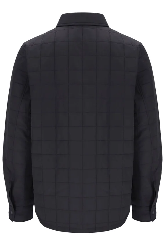 Charcoal Malcolm Lightly Padded Quilted Over Shirt