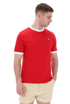 Chinese Red Marconi Essential Ringer T-Shirt