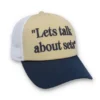Classic Beige Addie Slogan Neoprene Mesh-Back Cap