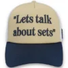 Classic Beige Addie Slogan Neoprene Mesh-Back Cap