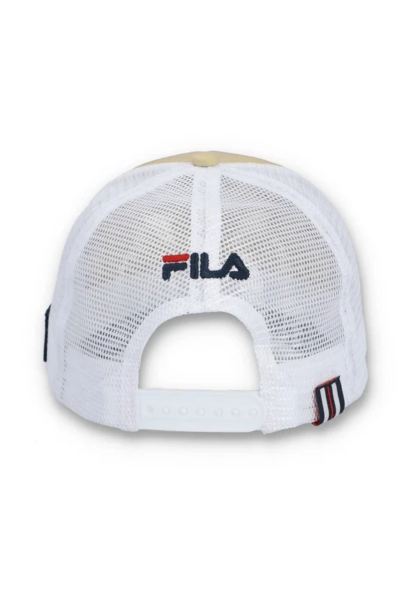 Classic Beige Addie Slogan Neoprene Mesh-Back Cap
