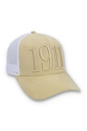 Classic Beige Hazza Large 1911 Embroidered Mesh-Back Cap