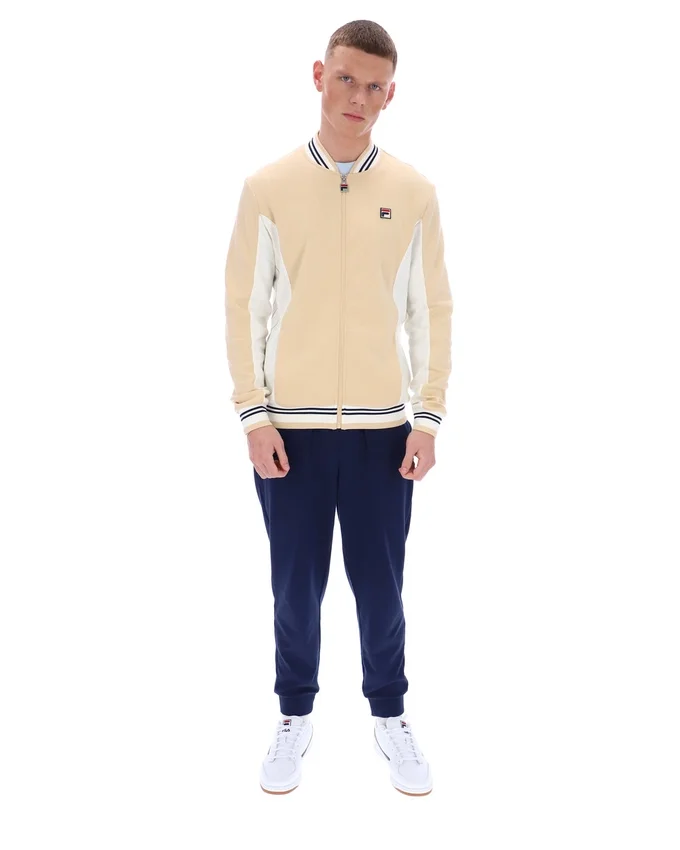 Classic Beige Settanta Baseball Track Top