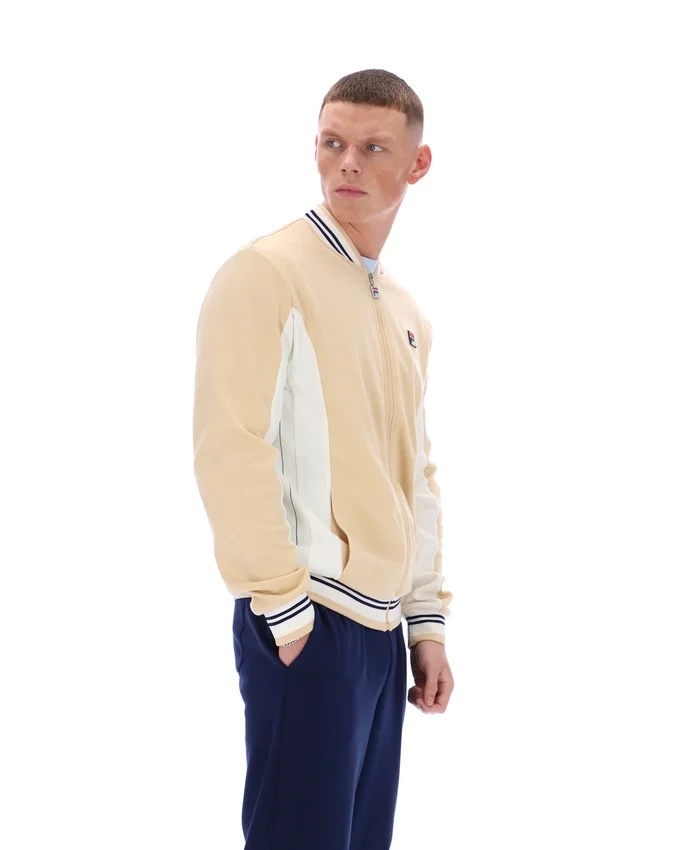 Classic Beige Settanta Baseball Track Top