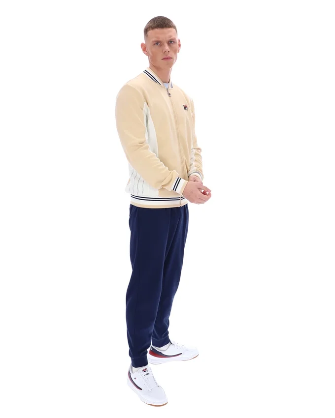 Classic Beige Settanta Baseball Track Top