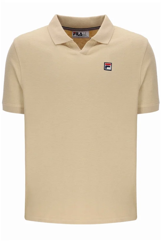 Classic Beige Tristiano Textured Polo