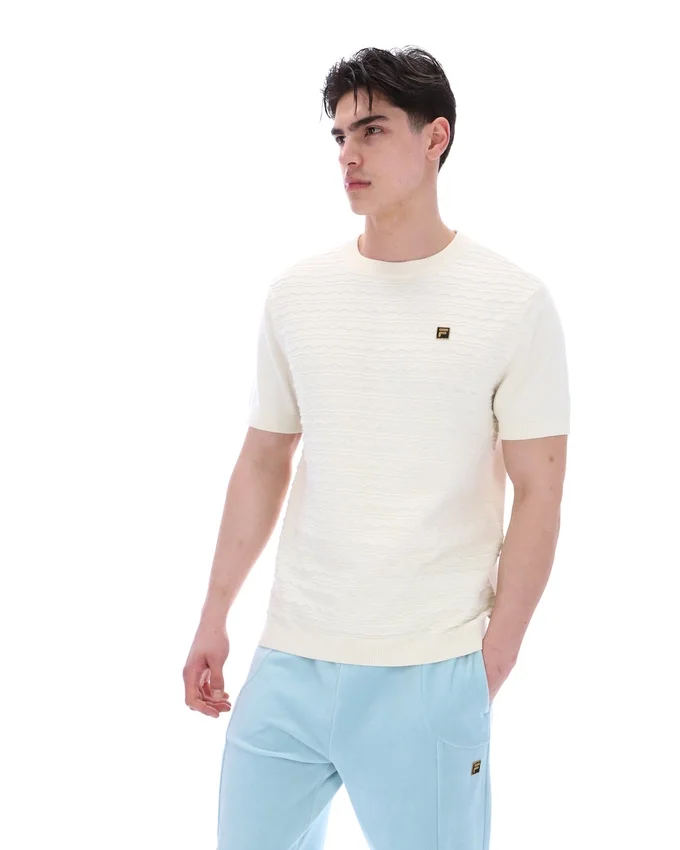 Coconut Milk Don Textured Knitted T-Shirt