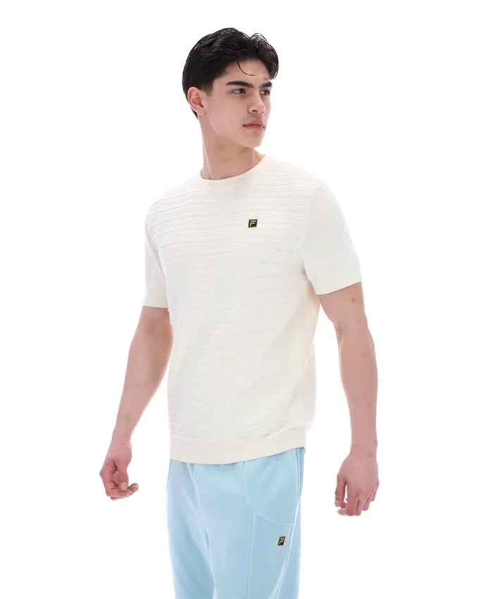 Coconut Milk Don Textured Knitted T-Shirt