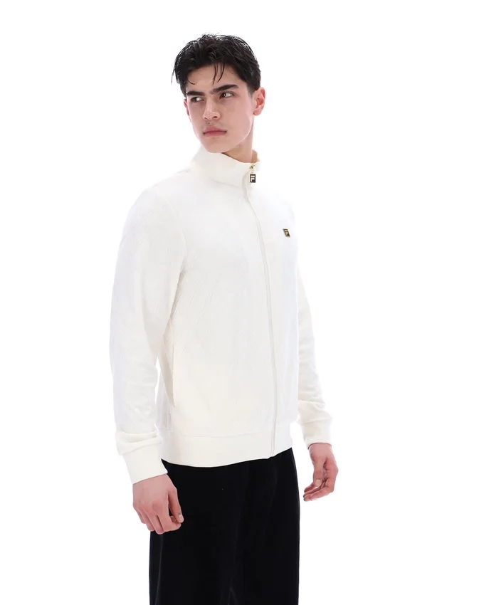 Coconut Milk Hanay Embossed Diamond Jacket