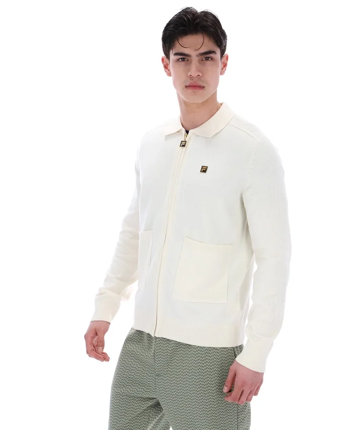 Coconut Milk Teddy Knitted Shirt