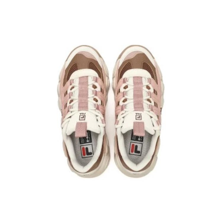 CROISSANT Chunky Sneakers "Pink Brown"