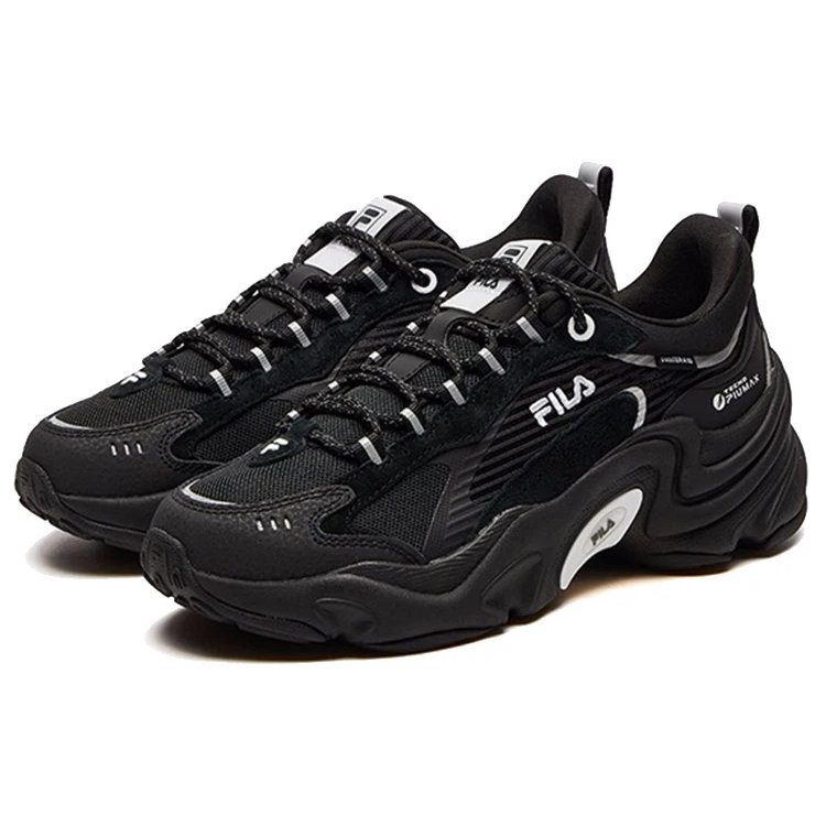 Damping Wearable Platform Clunky Shoes Black