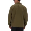 Dark Olive Kasa Zip-Through Overshirt