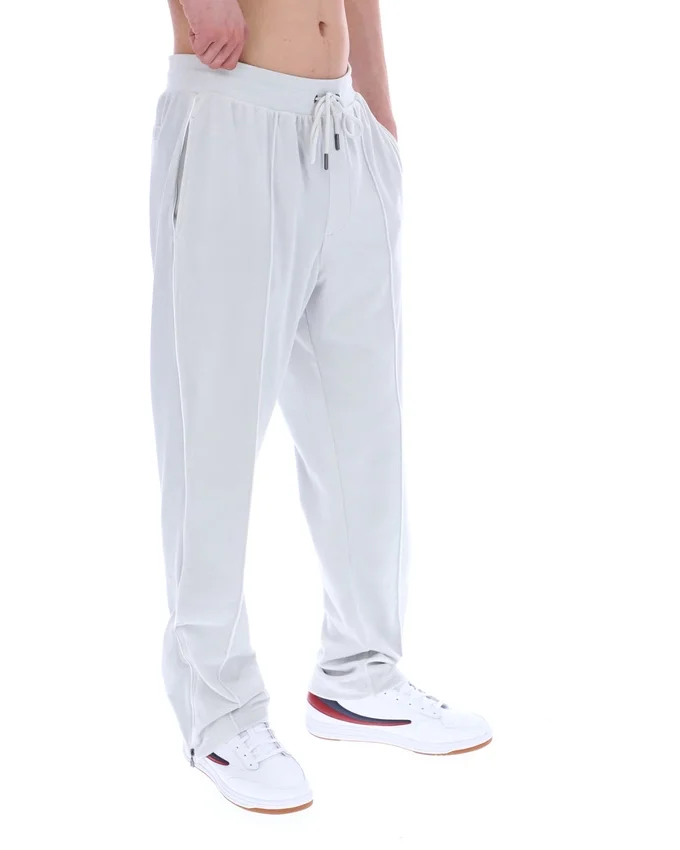 Dawn Blue Fio Velour Straight-Leg Jogger