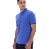 Dazzling Blue Pablo Three-Button Tipped Rib Polo Shirt