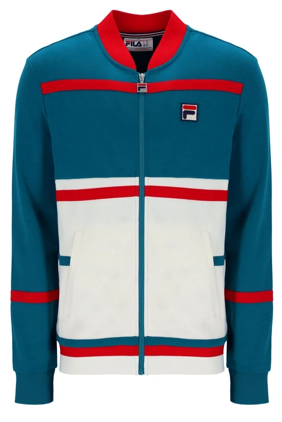 Deep Lagoon Stefan Archive Cut And Sew Track Top
