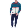 Deep Lagoon Stefan Archive Cut And Sew Track Top