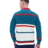 Deep Lagoon Stefan Archive Cut And Sew Track Top