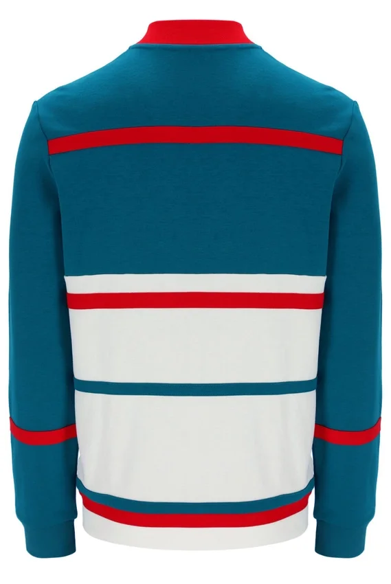Deep Lagoon Stefan Archive Cut And Sew Track Top