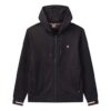 Embroidered Logo Knit Hooded Jacket Blue