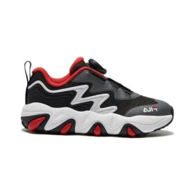 Essential Casual Sneakers “Black Grey Red”