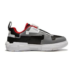 Fashion Brick Skate Shoes “White Grey Black”
