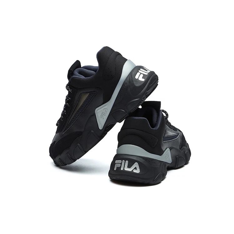 Fashion Sneakers Low-Top Running Shoes "Black Grey"