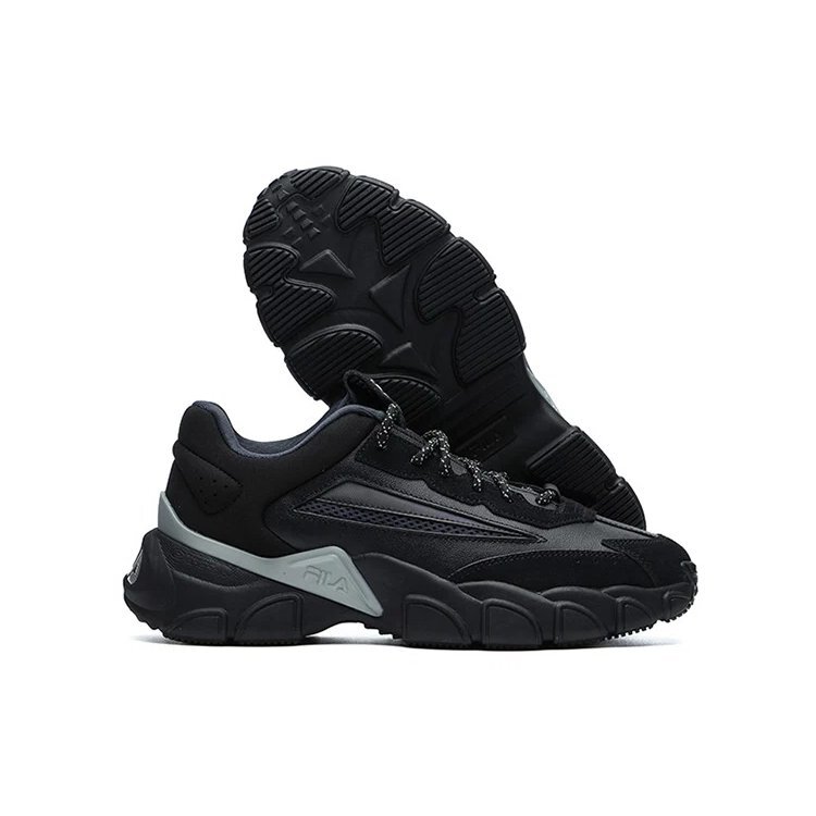 Fashion Sneakers Low-Top Running Shoes "Black Grey"