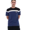 Fila Navy Aiden Cut and Sew T-Shirt