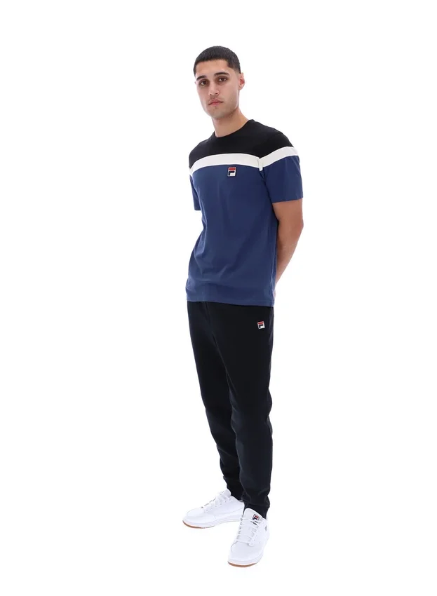 Fila Navy Aiden Cut and Sew T-Shirt