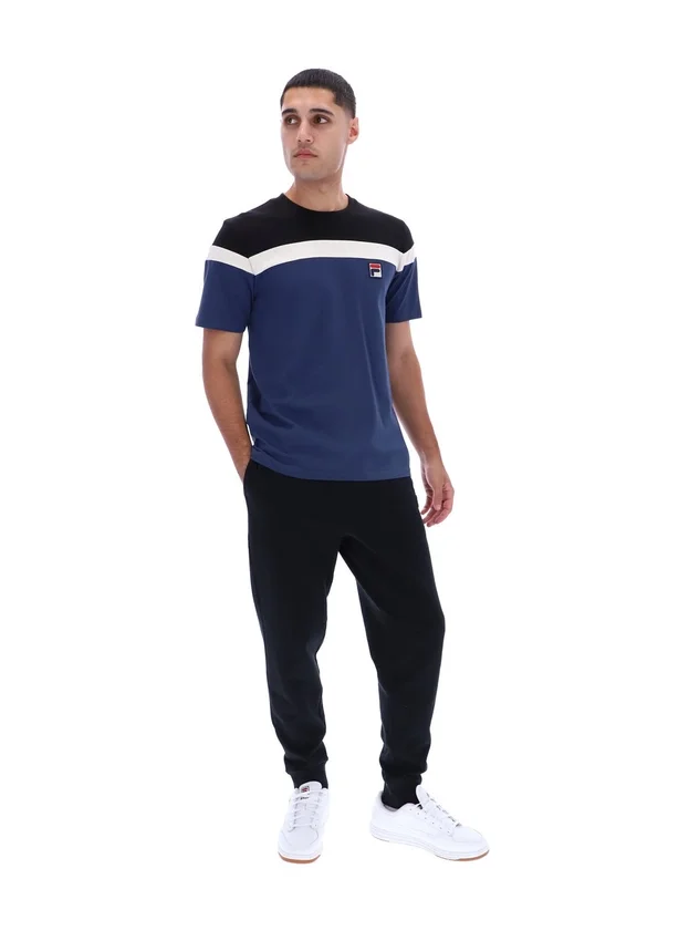 Fila Navy Aiden Cut and Sew T-Shirt