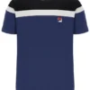 Fila Navy Aiden Cut and Sew T-Shirt