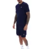 Fila Navy Ash Micro Waffle Ringer T-Shirt