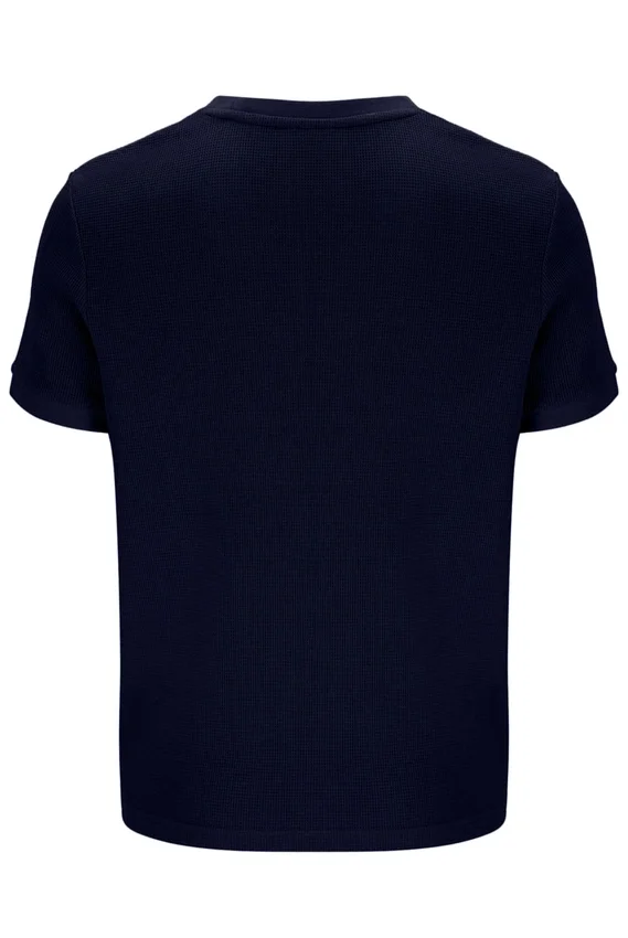 Fila Navy Ash Micro Waffle Ringer T-Shirt