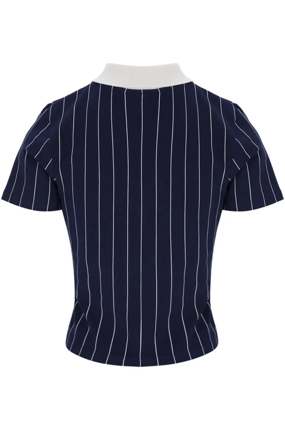 Fila Navy Bai Fitted BB1 Pinstripe Polo