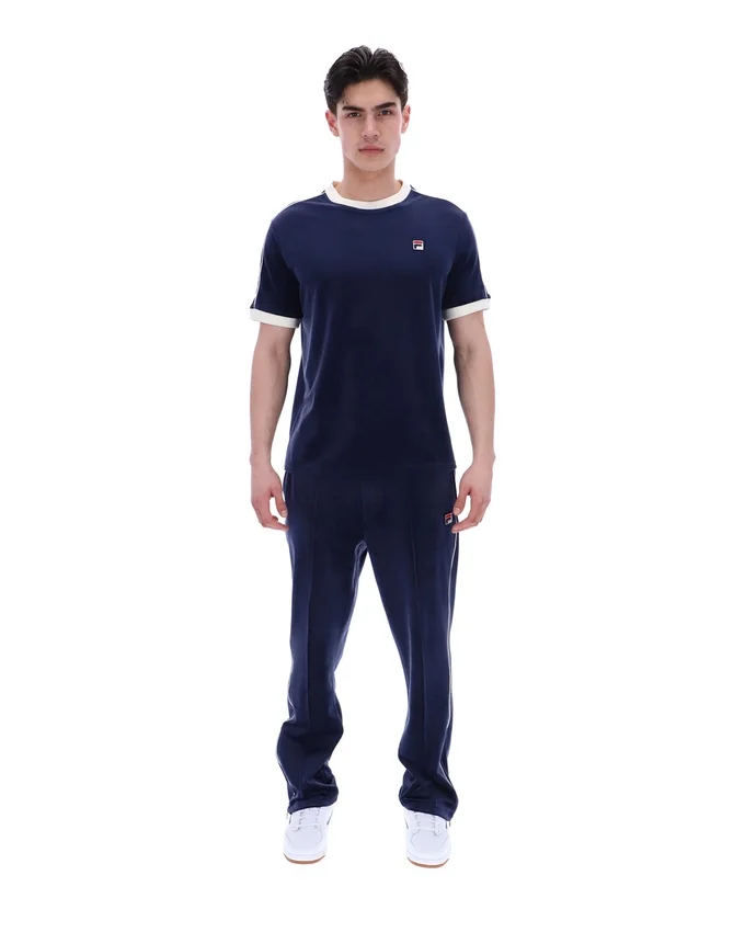 Fila Navy Basilio Velour Tee