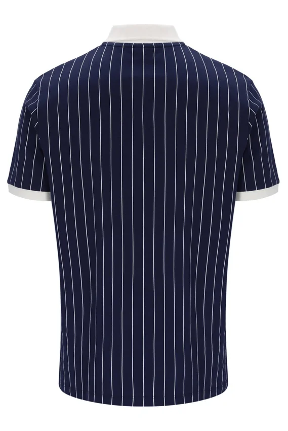 Fila Navy BB1 Classic Vintage Striped Polo