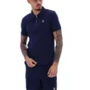 Fila Navy Benjamin Micro Waffle Polo