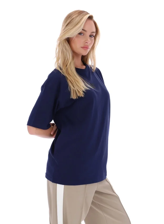 Fila Navy Cinzia Boyfriend Style T-Shirt