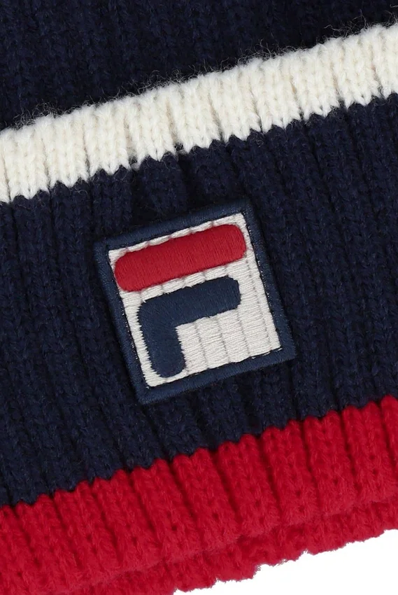 Fila Navy Ciro Ribbed Turn-Up Beanie