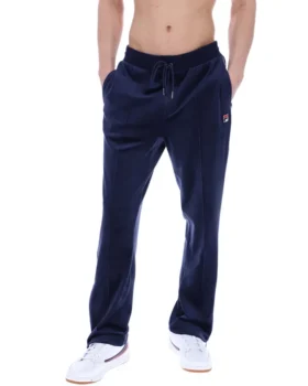 Fila Navy Fio Velour Straight-Leg Jogger