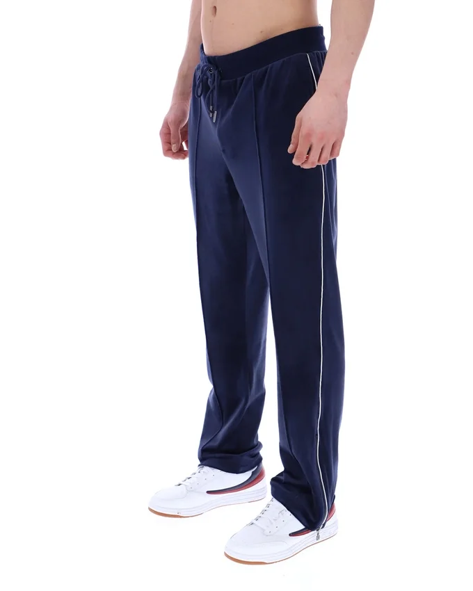 Fila Navy Fio Velour Straight-Leg Jogger