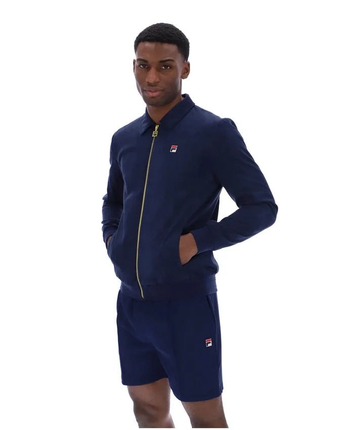 Fila Navy Francesco Suede Jacket