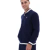 Fila Navy Gabe Waffle Knit Jacket