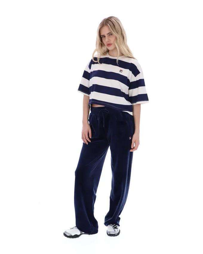Fila Navy Genoa Boxy Cropped Tee