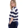 Fila Navy Genoa Boxy Cropped Tee
