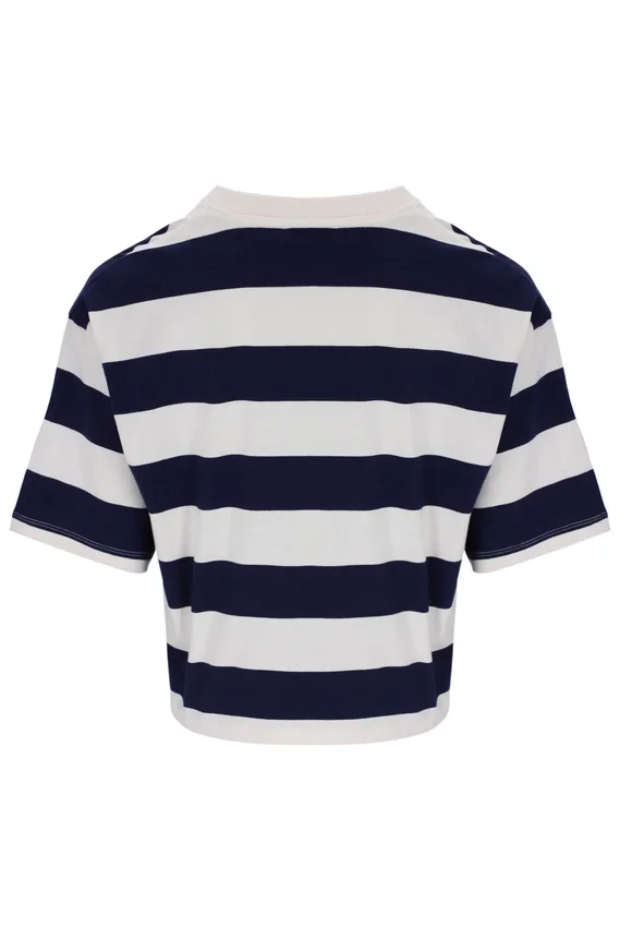 Fila Navy Genoa Boxy Cropped Tee