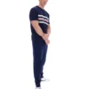 Fila Navy Gerardo Mesh Stripe Knitted Tee
