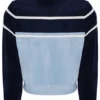 Fila Navy Giovana Cropped Zip-Up Top